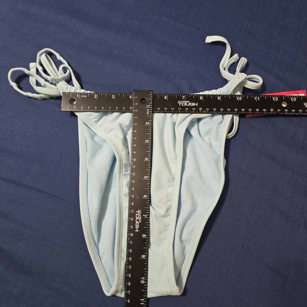 Xhilaration NEW Swim Bottom Juniors XL(12-14) Blue High Leg Side Tie Bikini - Picture 6 of 7